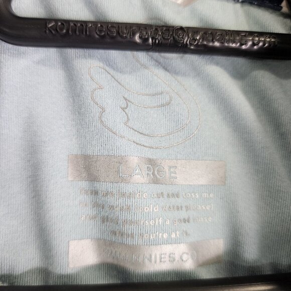 Mens Swannies Golf Polo Shirt Light Blue Short Sleeve Size L - Picture 5 of 11